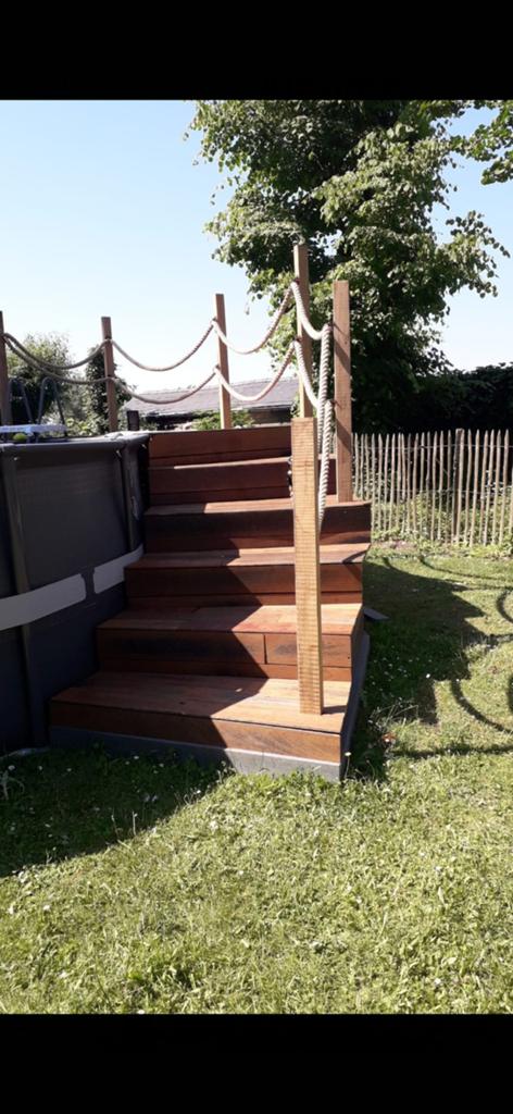 Zwembad 25 m3, Tuin en Terras, Terrasdelen en Vlonders, Ophalen