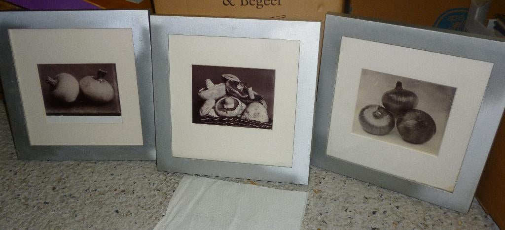 3 (keuken) kadertjes, Antiek en Kunst, Ophalen of Verzenden