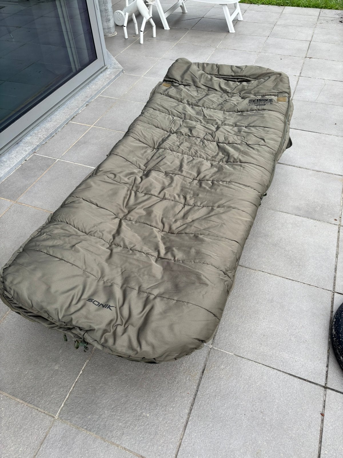 Sonik sk tech 5 season sleepsystem stretcher, Watersport en Boten, Hengelsport | Karpervissen, Gebruikt, Overige typen, Ophalen