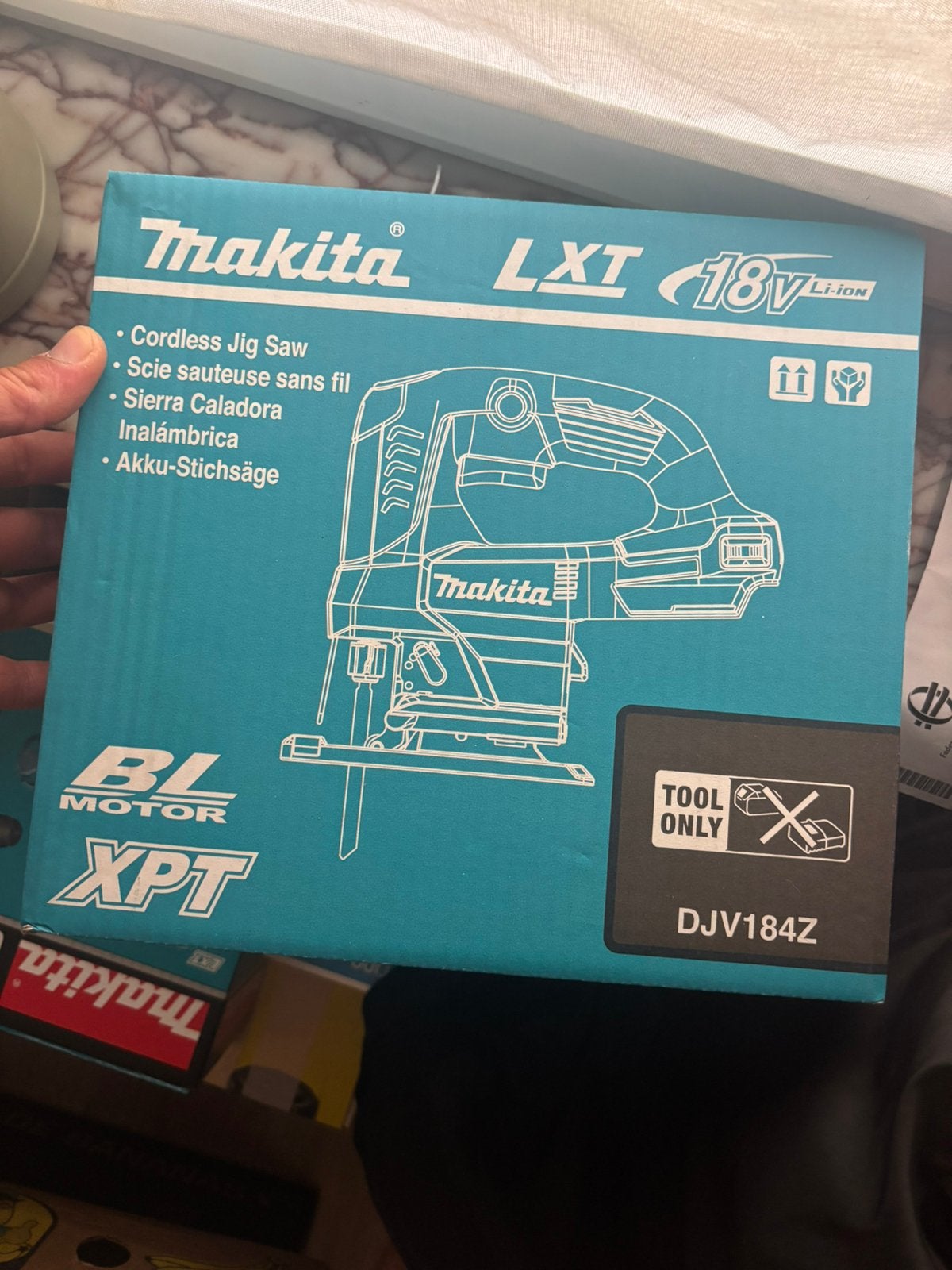 Makita LXT 18V decoupeerzaag DJV184Z D-greep, Doe-het-zelf en Bouw, Ophalen of Verzenden, Zo goed als nieuw
