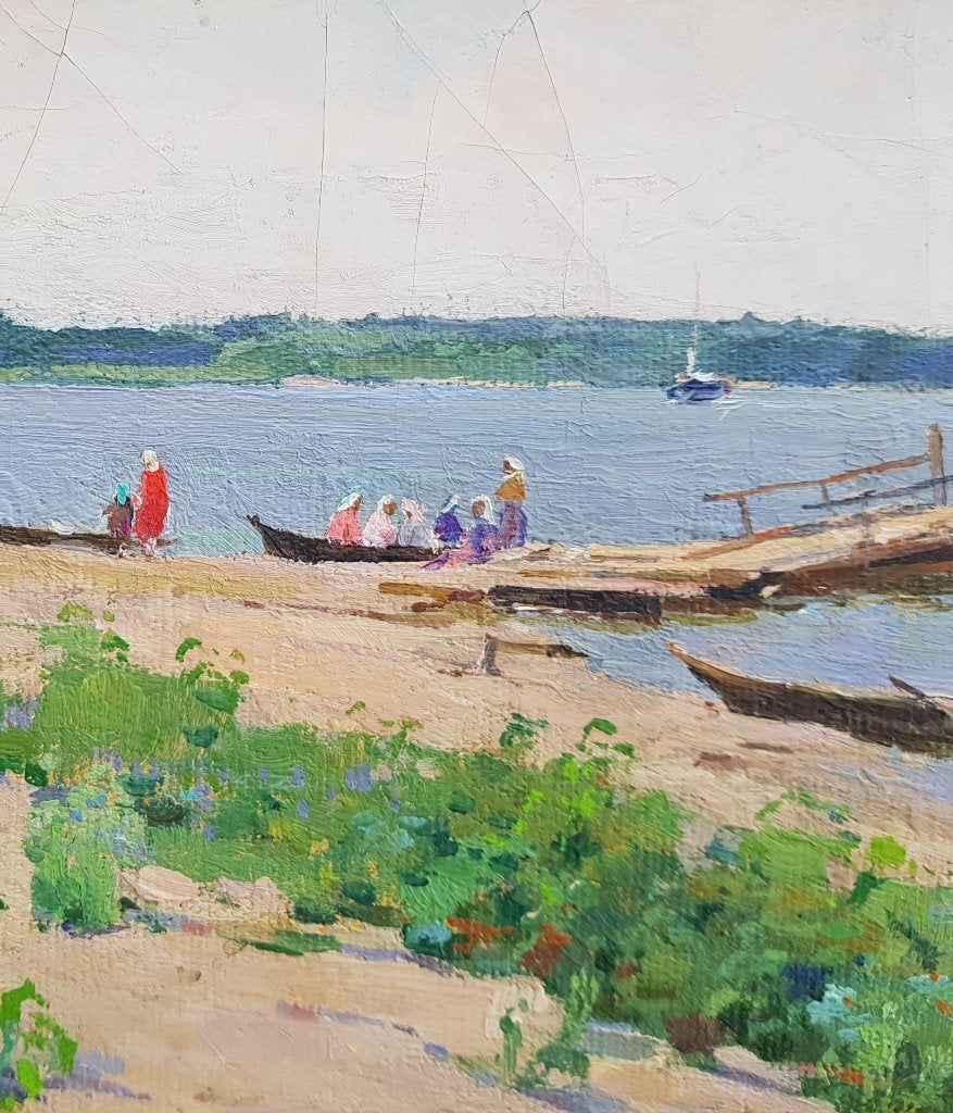 TIMKOV - Russe - Huile sur toile - Neva, Russie, Envoi