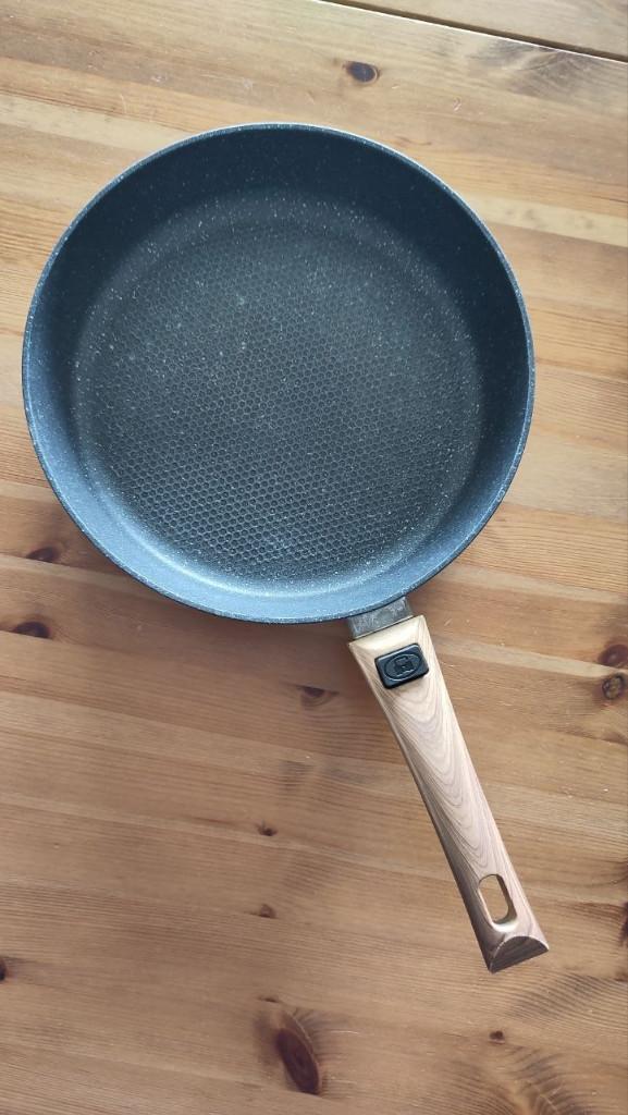Durandal koekenpan met afneembaar handvat, Huis en Inrichting, Keuken | Potten en Pannen, Ophalen, Aluminium, Zo goed als nieuw