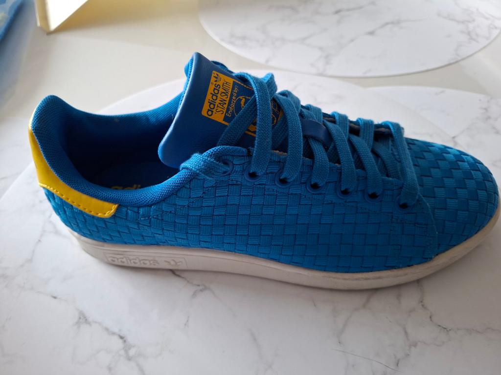Adidas Stan Smith special edition blue woven, Kleding | Heren, Schoenen, Ophalen