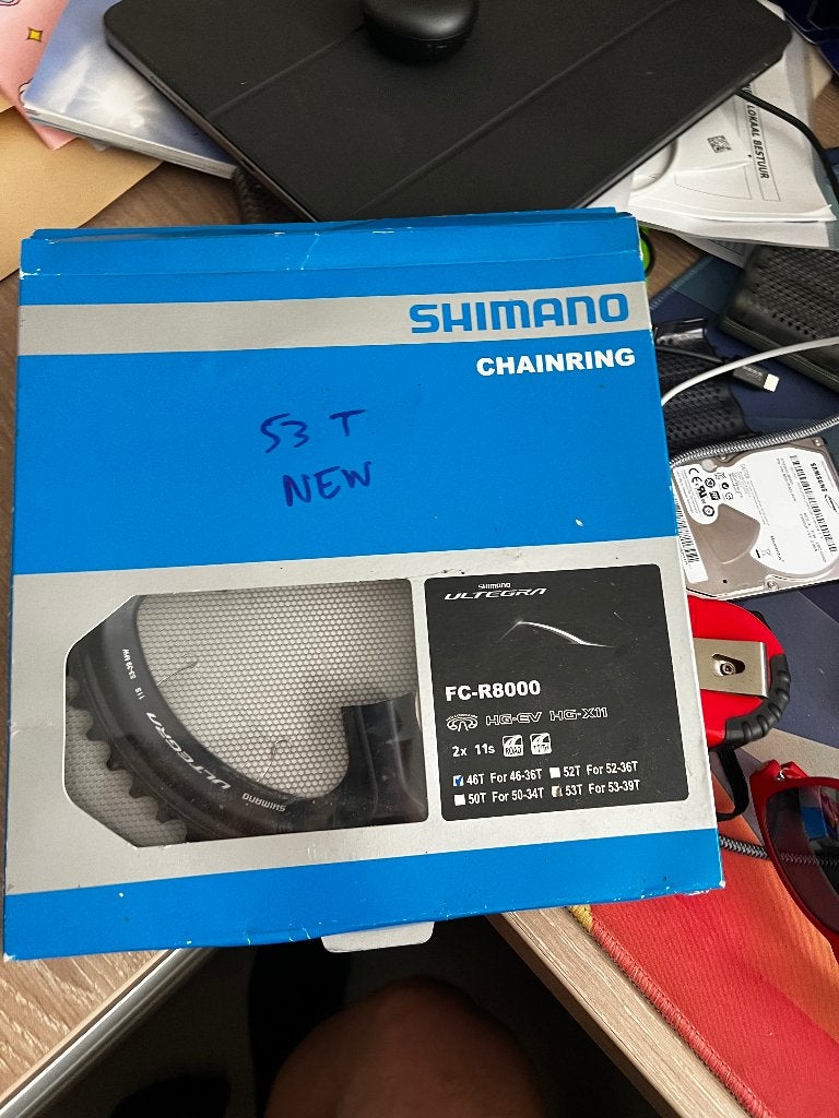 Shimano FC-R8000 53T 11-speed, Ophalen, Overige typen, Shimano Ultegra, Nieuw