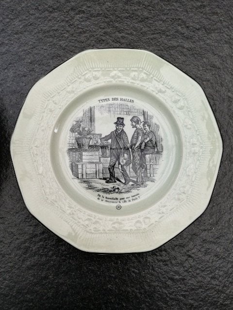 2 porseleinen sierborden Boch-Belgium Keramis, La Louvière., Antiquités & Art, Antiquités | Porcelaine, Enlèvement ou Envoi