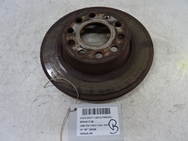 REMSCHIJF ACHTER Volkswagen Golf VII Variant (AUVV), Gebruikt, Volkswagen