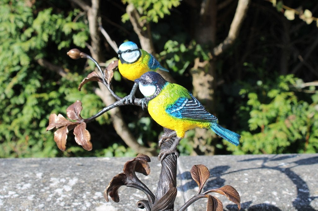 Tit 2 op tak in bronskleuren, Ophalen of Verzenden, Nieuw