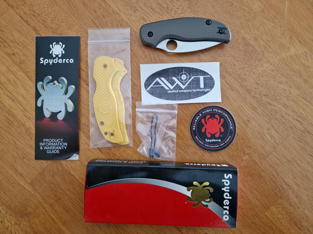 Balances Spyderco Sage 5 Salt LW + AWT + pince Ti, Enlèvement, Comme neuf