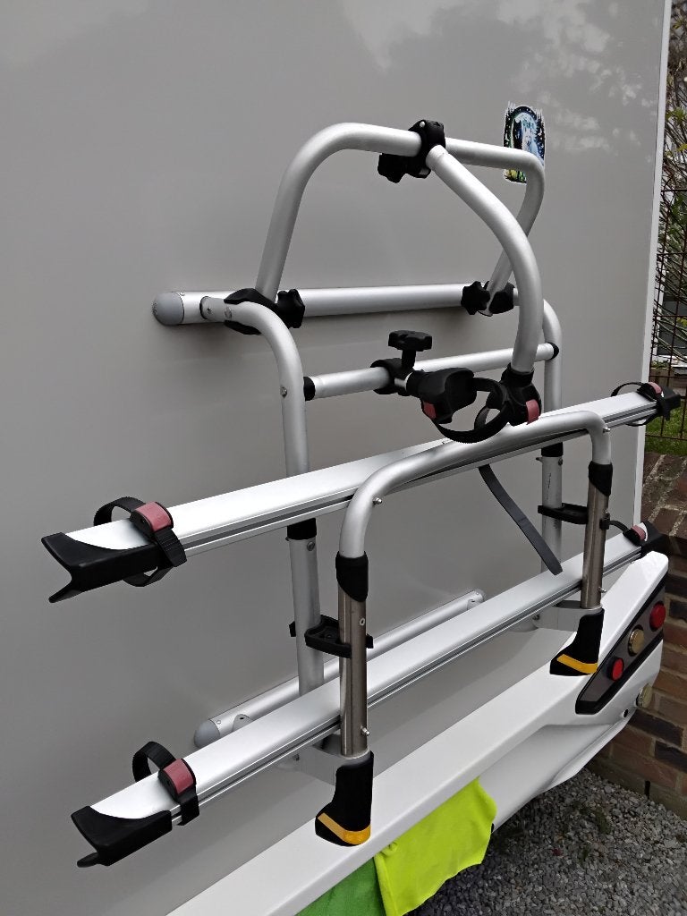 Porte velos pour camping car, Caravanes & Camping, Enlèvement, Comme neuf