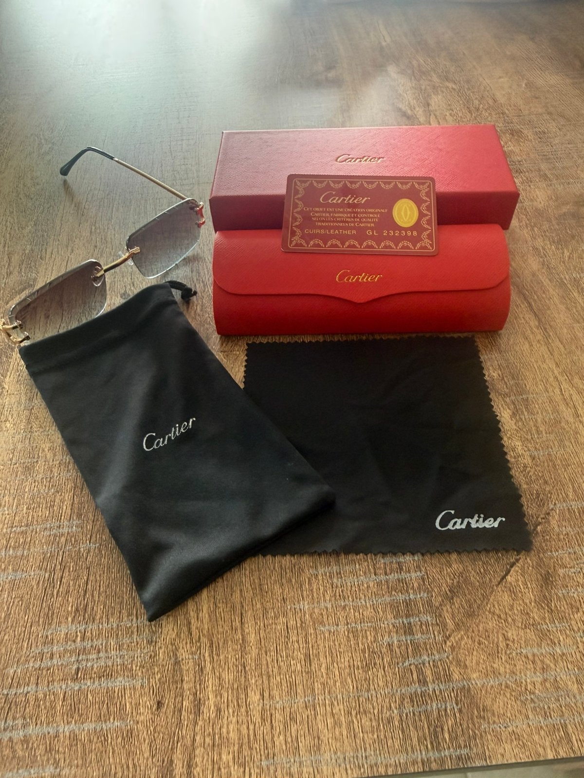 Lunettes cartier, Handtassen en Accessoires, Ophalen of Verzenden, Nieuw, Zwart, Overige merken