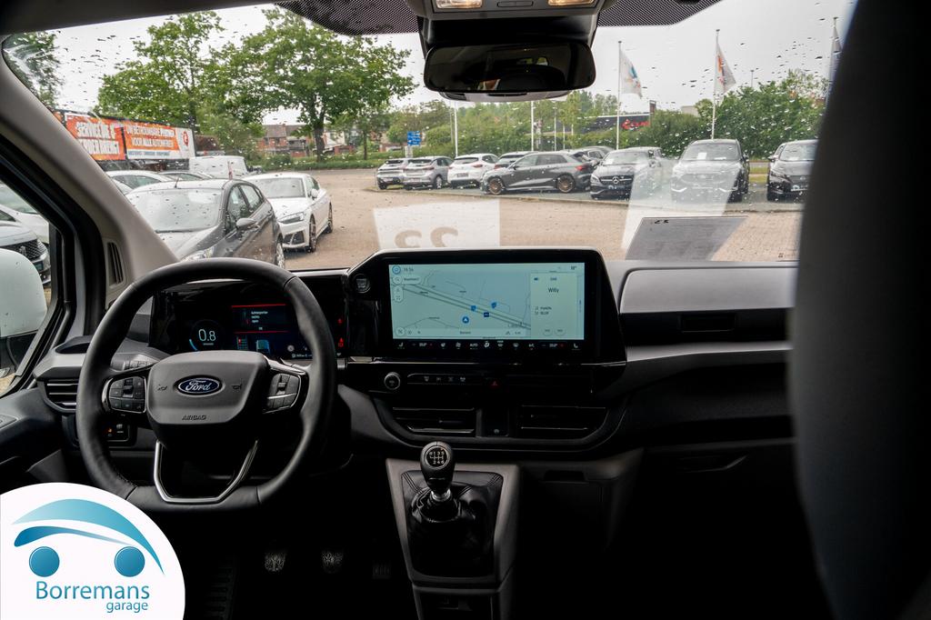Ford Tourneo Custom  2.0 EcoBlue L2 Titanium | 9PL | Leder, Auto's, Bestelwagens en Lichte vracht, 0 cilinders, Wit, Bedrijf, 5 deurs