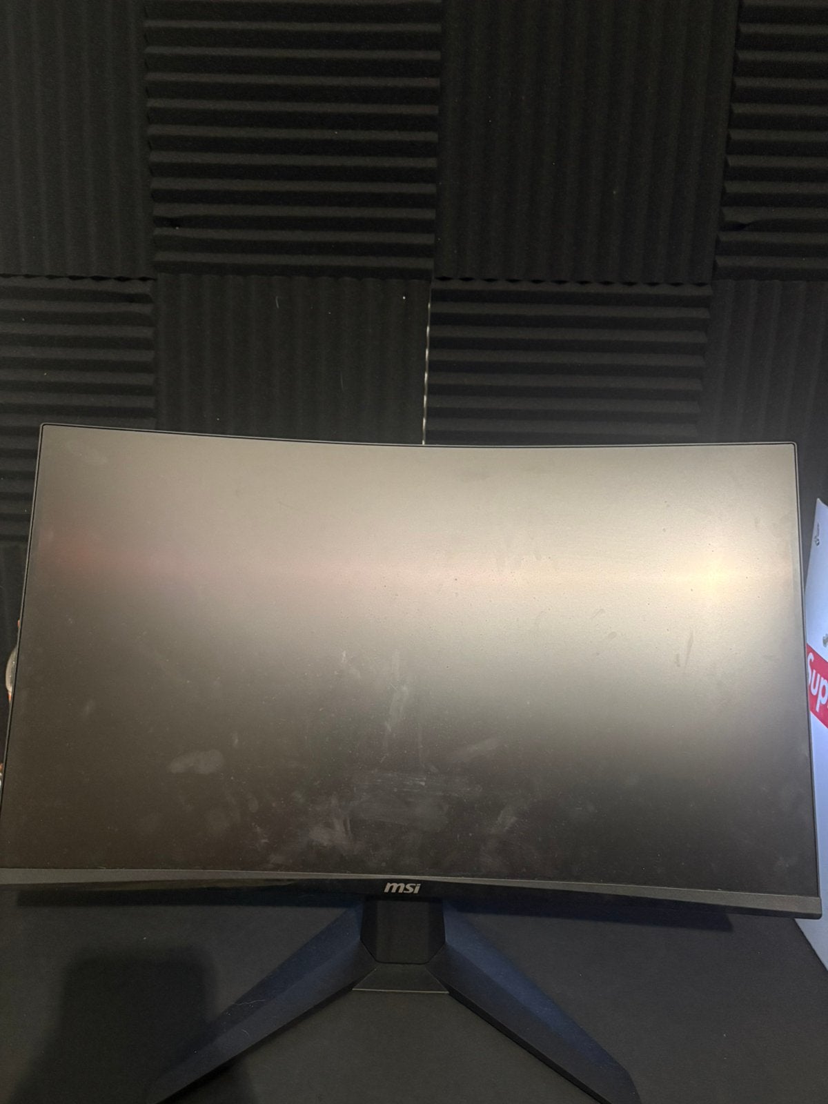 Msi 27inch curved monitor, Computers en Software, Monitoren, HDMI, Full HD, Minder dan 1 ms, Zo goed als nieuw