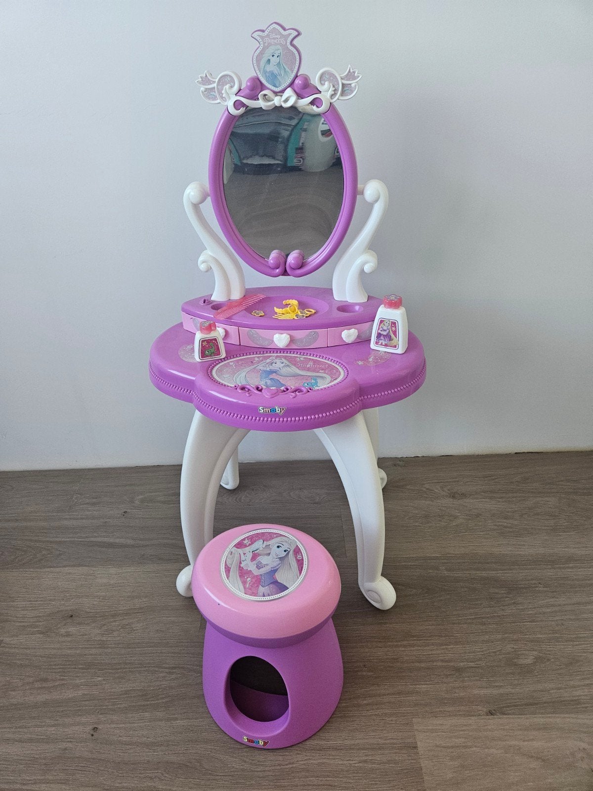 kaptafel smoby rapunzul, Ophalen