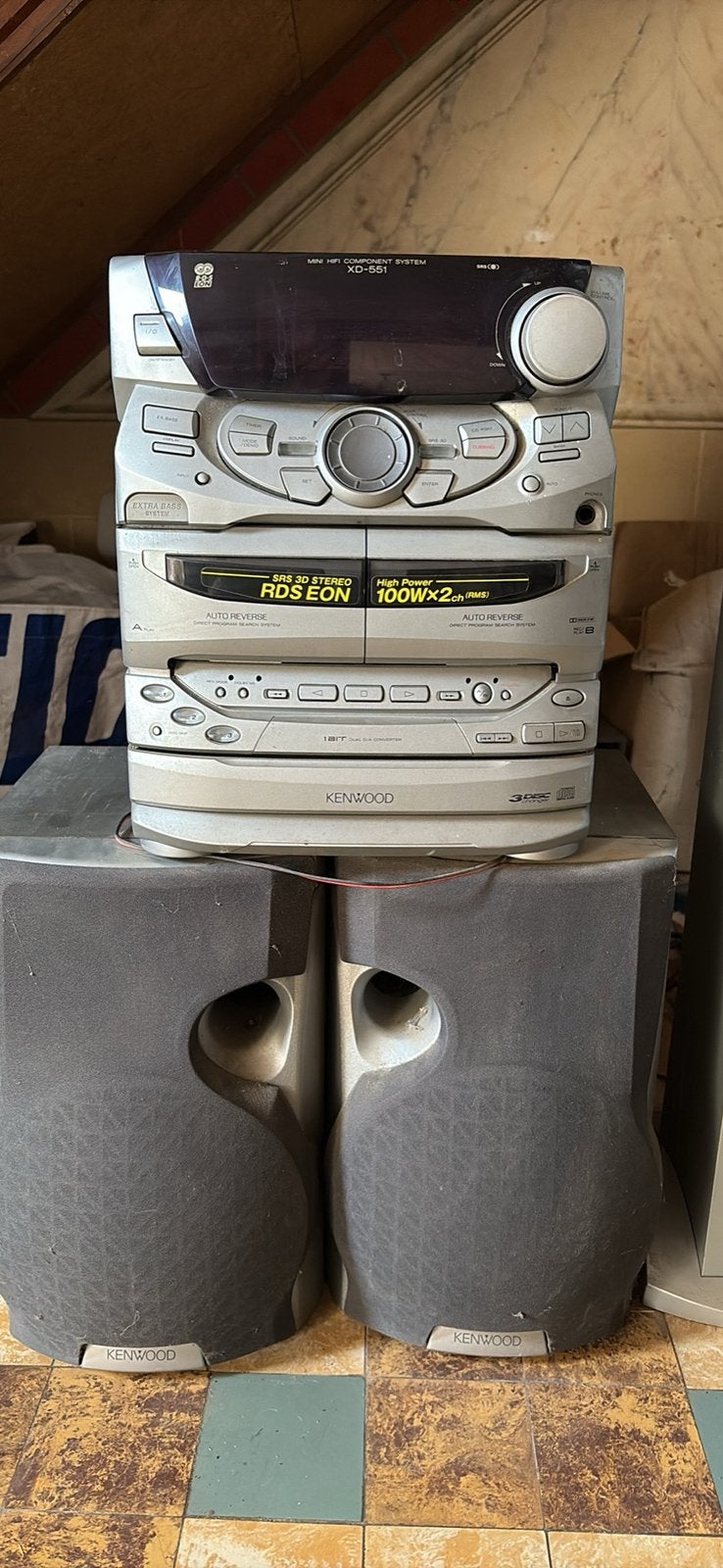 chaîne hifi Kenwood XD-551, Audio, Tv en Foto, Ophalen, Zo goed als nieuw