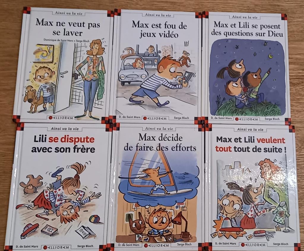 6 livres Max et Lili, Enlèvement, Comme neuf, Garçon ou Fille