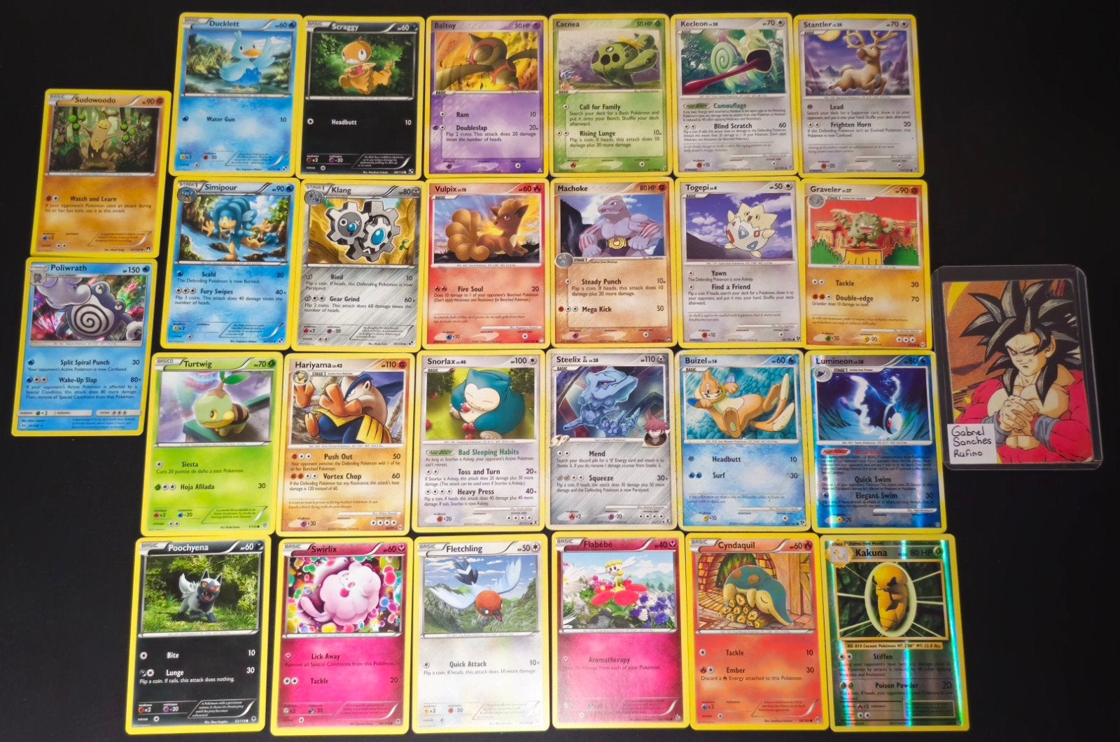 Lot cartes Pokémon anciennes – DP/Platine, Noir & Blanc, XY, Enlèvement, Utilisé, Plusieurs cartes, Foil