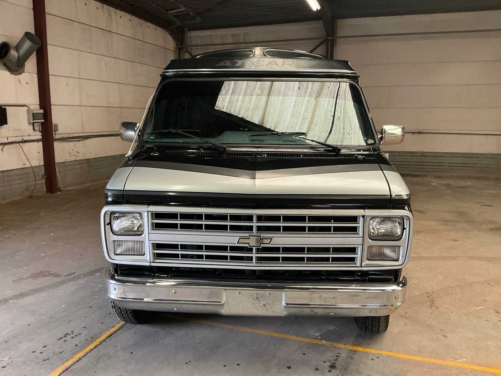 1985 Chevrolet Chevy Van 6.2 Diesel Oldtimer, Auto's, Automaat, Chevrolet, Bedrijf, Diesel