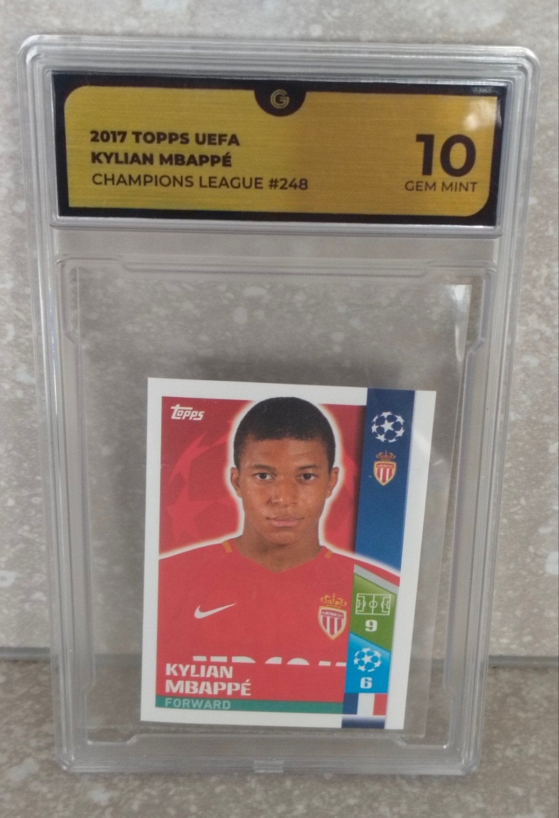 Kylian mbappe rookie Champions League 2017-2018 graded 10, Verzamelen, Ophalen of Verzenden