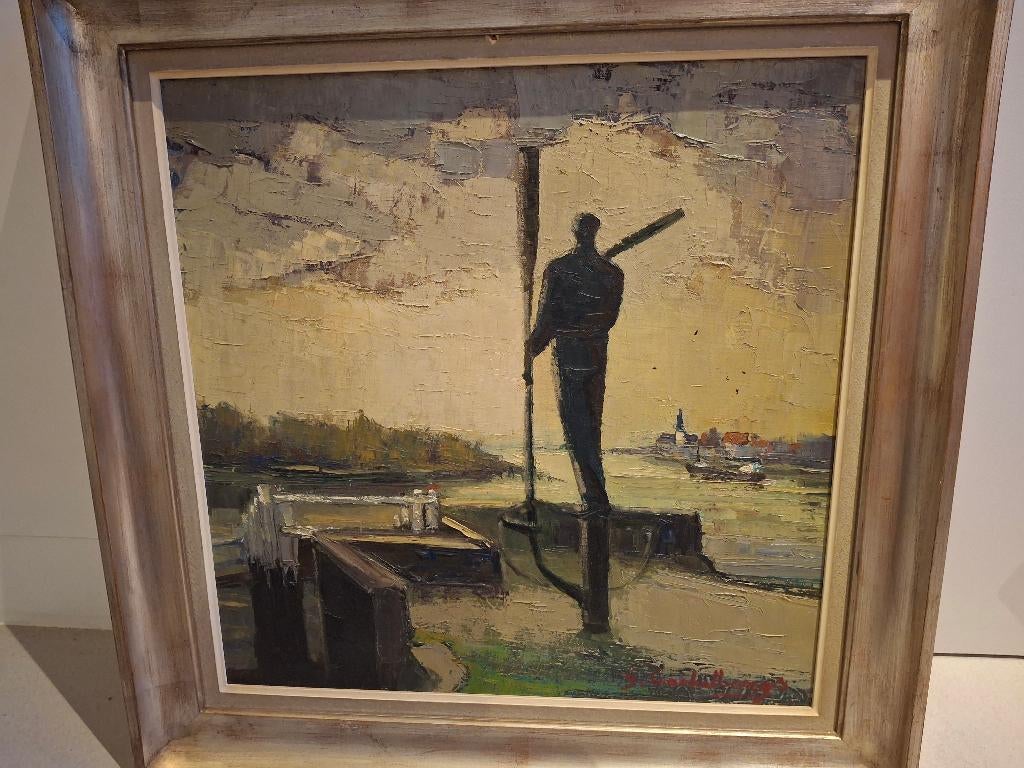 Schilderij Gaston Coekelbergs, Antiek en Kunst, Ophalen