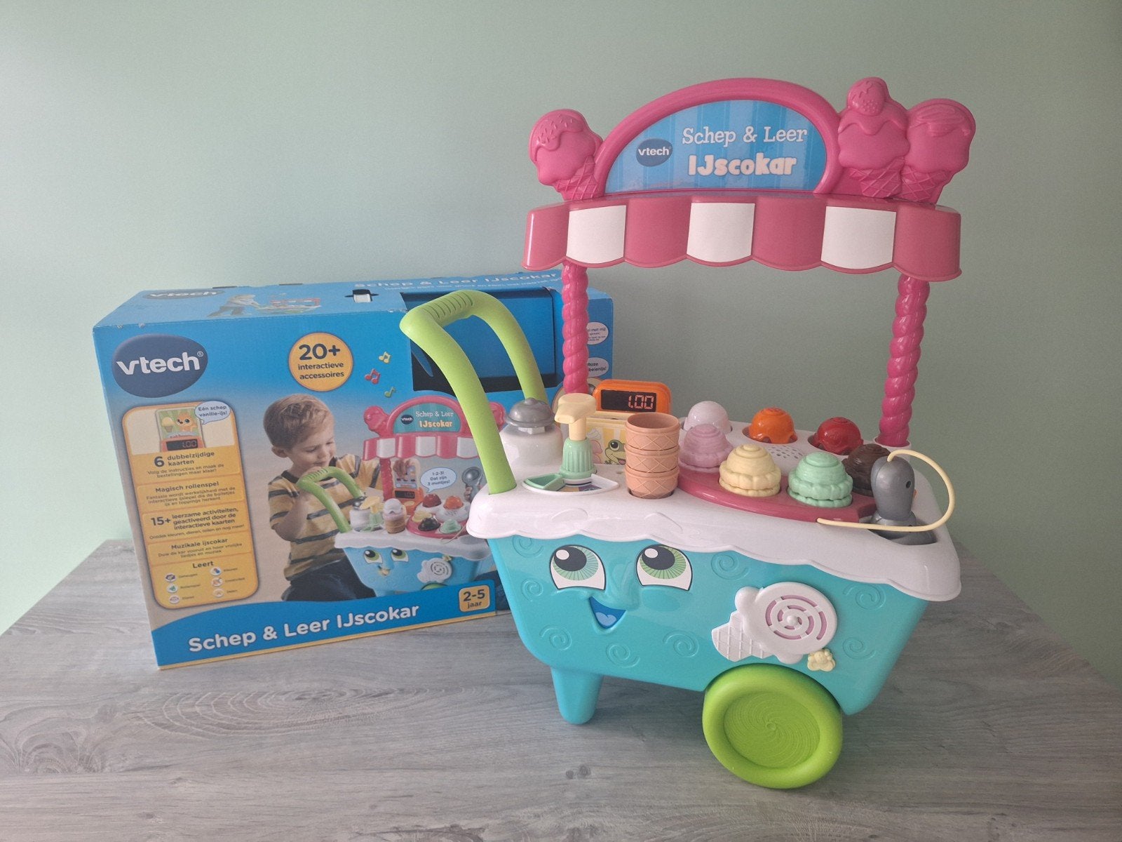 Vtech Schep & Leer Ijscokar, Ophalen, 2 tot 4 jaar