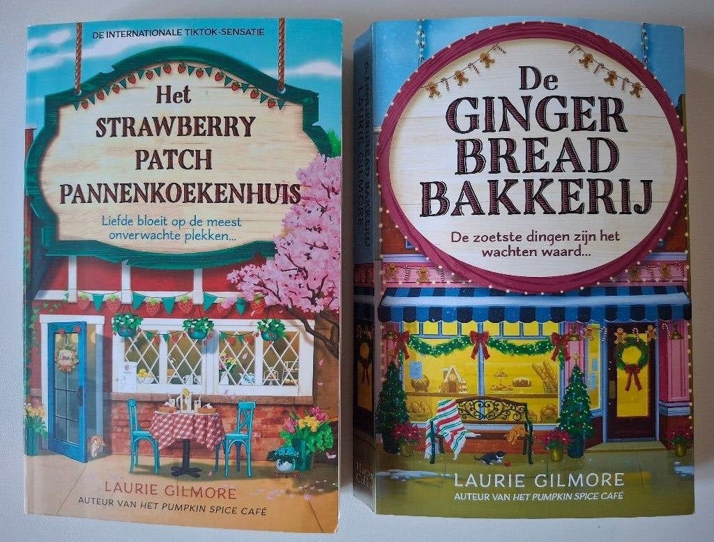 2 X Laurie Gilmore: Ginger Bread../Strawberry Pannenkoeken.., Boeken, Chicklit, Ophalen of Verzenden