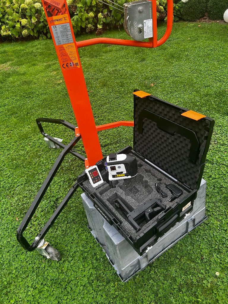 Lift voor gyprocplaten + laserliner., Doe-het-zelf en Bouw, Ophalen, Zo goed als nieuw