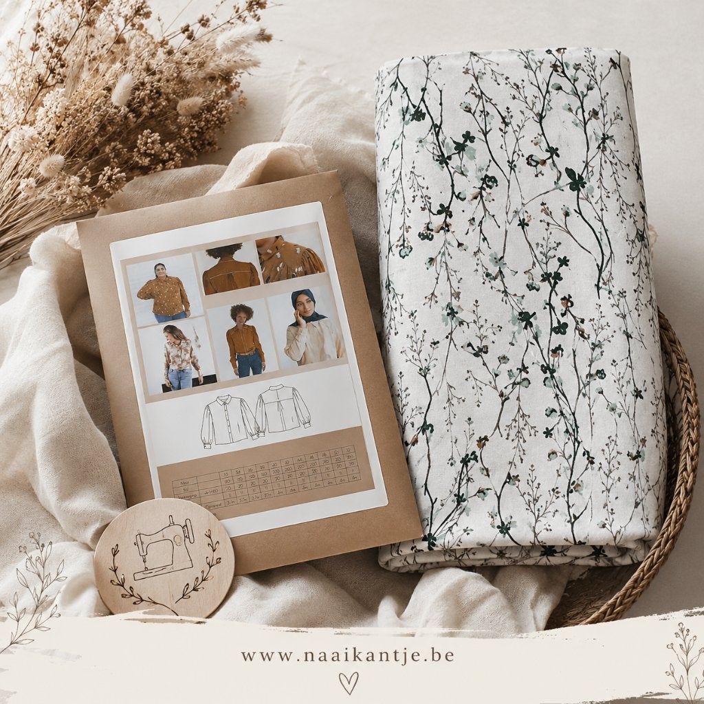 Stofpakket met Bel Etoile naaipatroon, Neuf, Autres couleurs, Coton, 120 cm ou plus