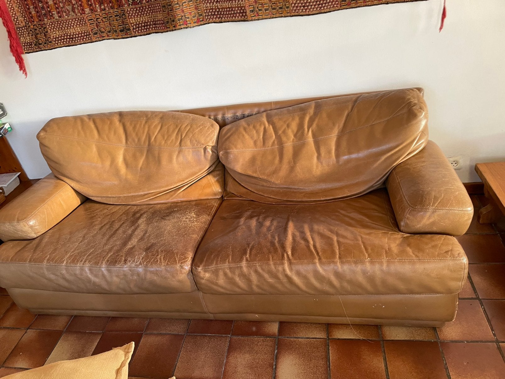 A donner deux canapes a restaurer, Maison & Meubles, 200 à 250 cm, Banc droit, Enlèvement, Utilisé