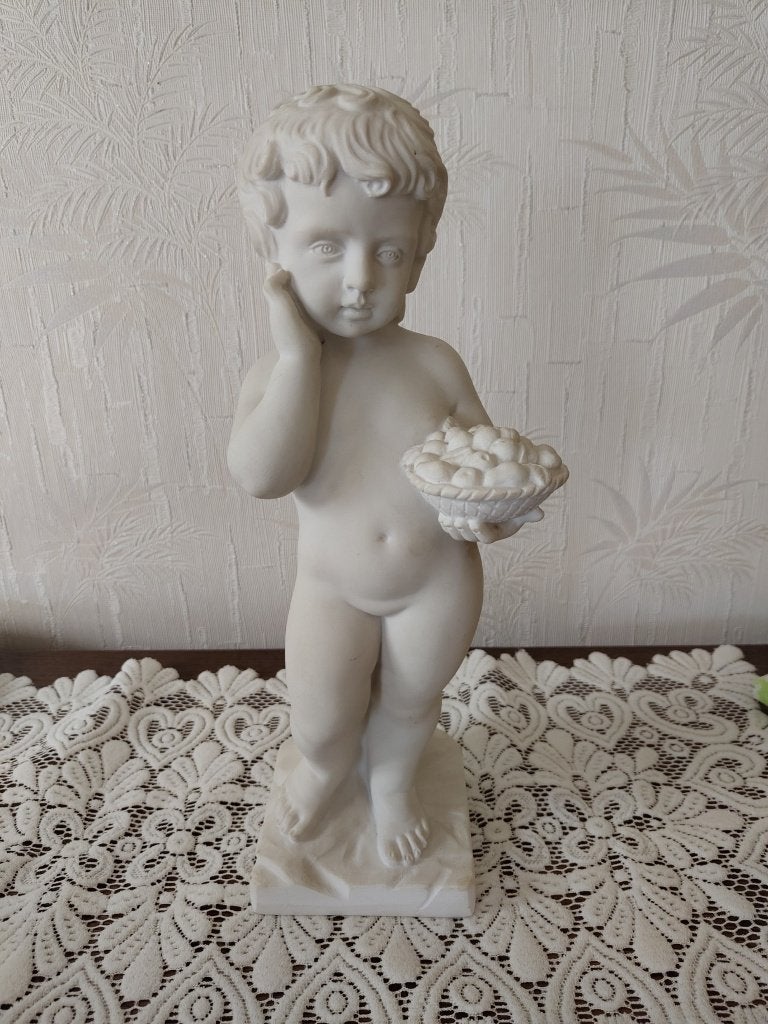 Wit beeld 42 cm, Antiek en Kunst, Kunst | Beelden en Houtsnijwerken, Ophalen, 20 - 50 cm, Wit, Beeld