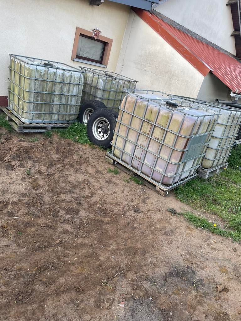 Ibc vaten, Ophalen, Kunststof, Gebruikt, Met kraantje