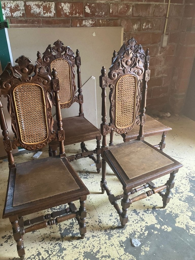 Stoelen, Ophalen, Gebruikt, Bruin, Vier
