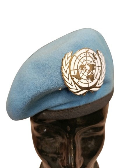 Béret Casque Bleu ONU Original –Hills Pure, Collections, Enlèvement ou Envoi
