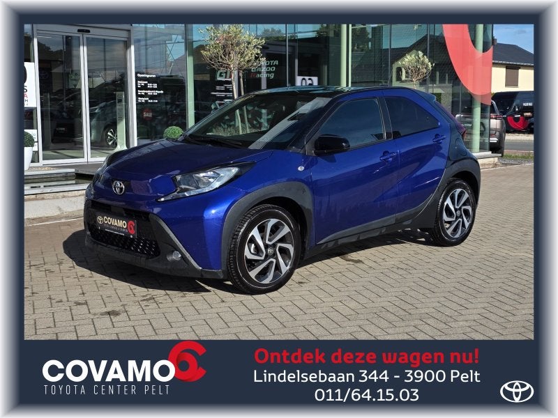 Toyota Aygo pulse, Automaat, Blauw, 72 pk, Bedrijf