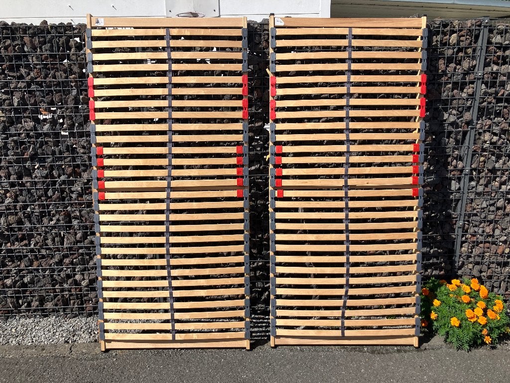 2 Lattenbodems 90 x 200, Ophalen, Gebruikt, 90 cm, Eenpersoons