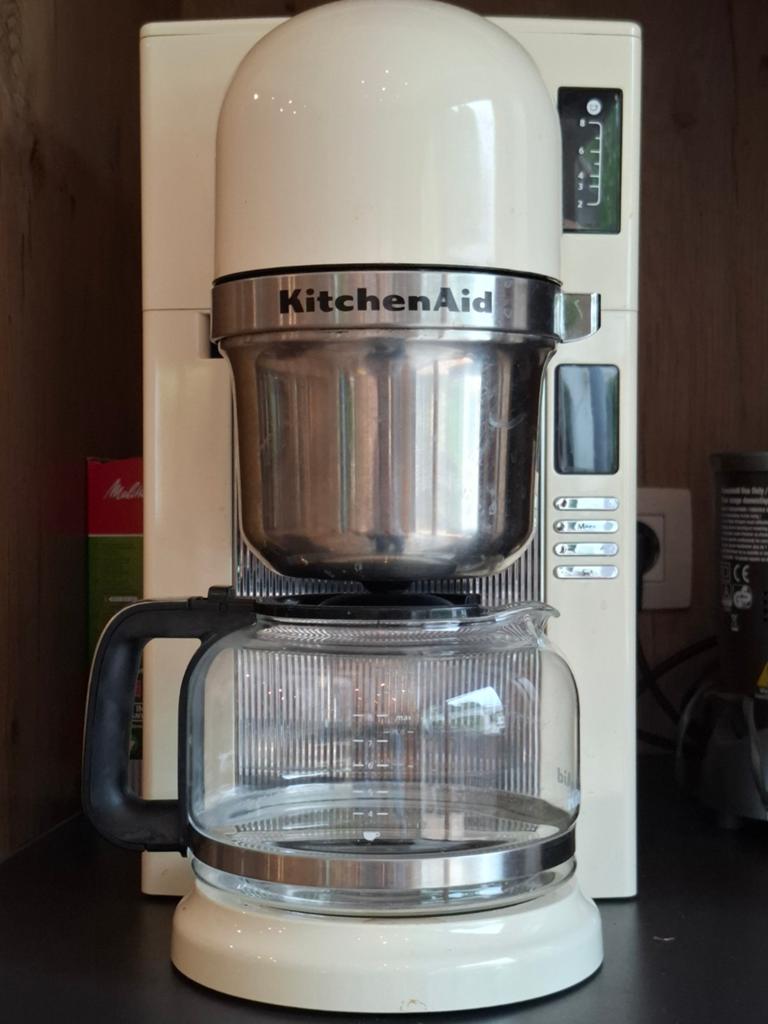 Koffiezet kitchenaid crèmekleurig, Electroménager, Cafetières, Enlèvement