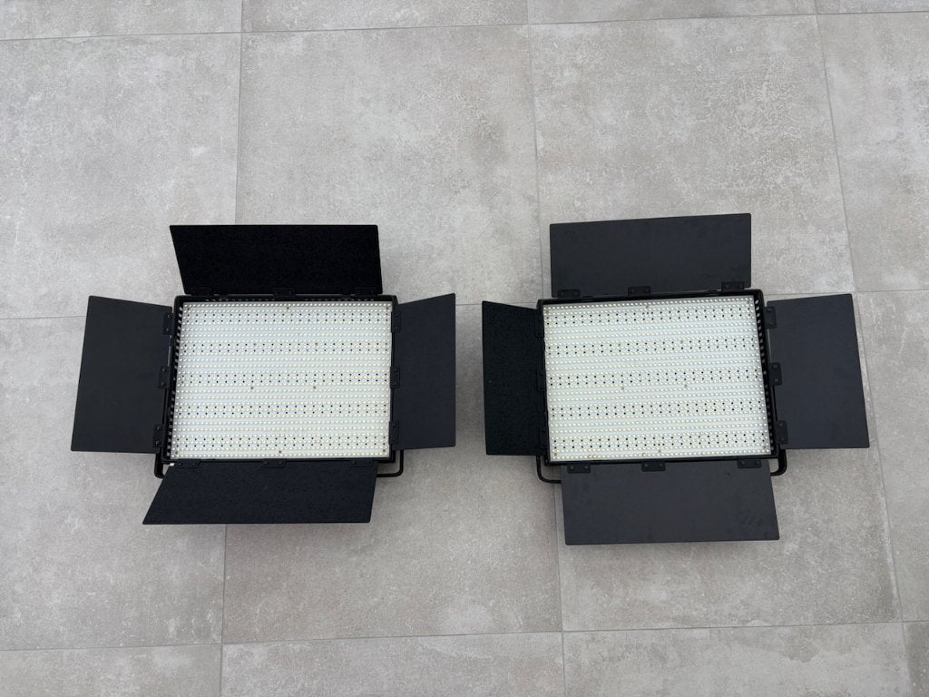 Studioverlichting 2 x ledpaneel en bijpassende hardcase, Variable, Utilisé, Autres marques, Enlèvement