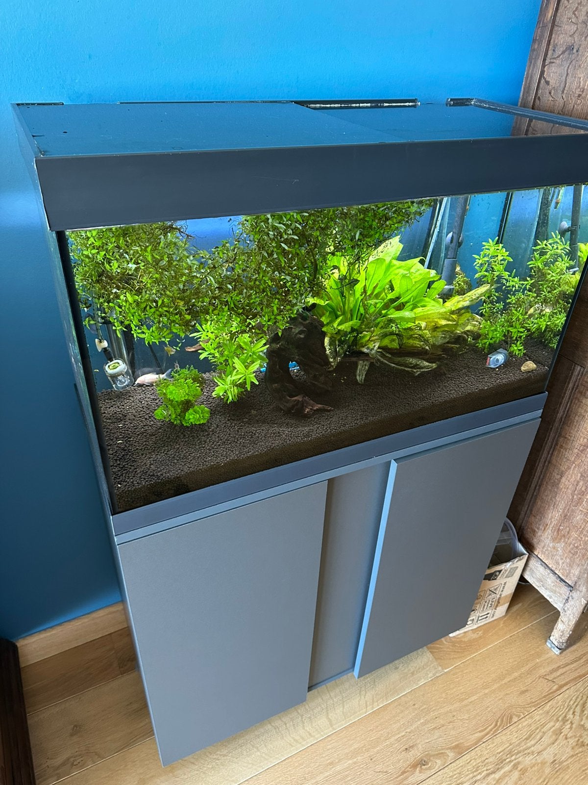 Aquarium inclusief filtersysteem, Dieren en Toebehoren, Ophalen, Gebruikt, Aquariummeubel, Eheim
