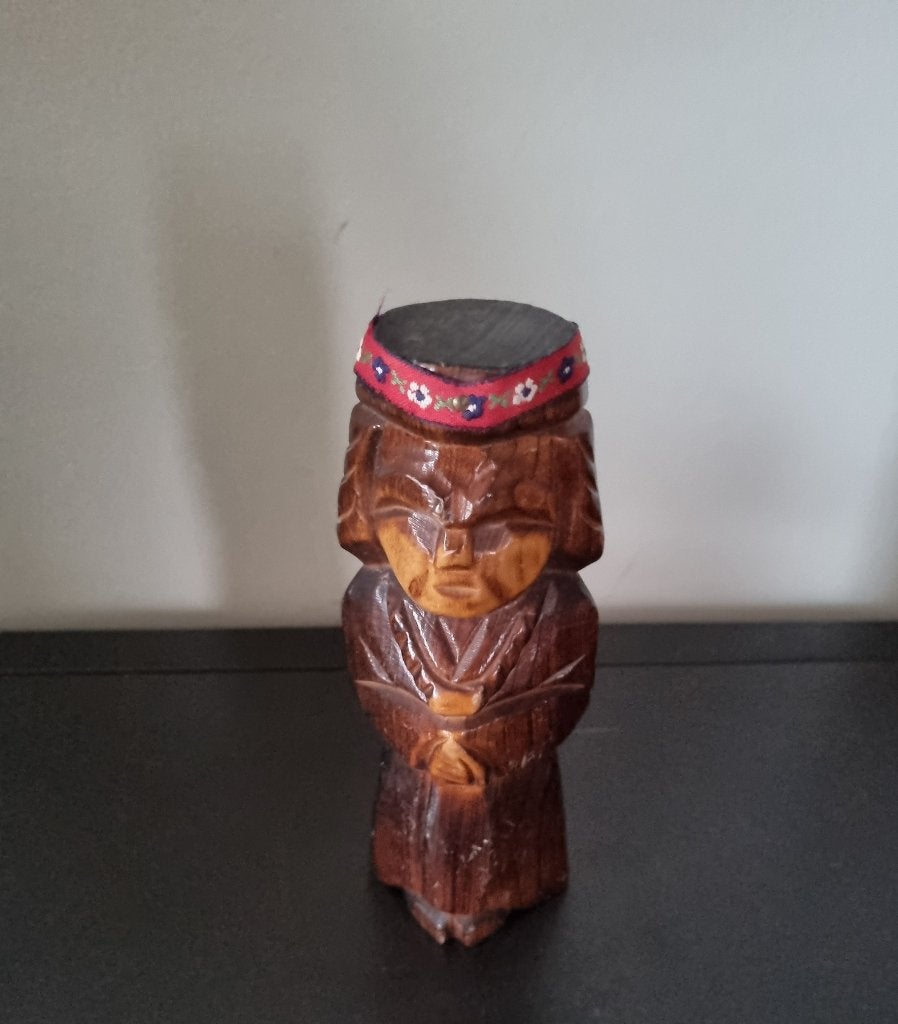 Nipopo Ainu Pop japonais, Antiquités & Art, Enlèvement ou Envoi, Japon, Bois, 15 cm