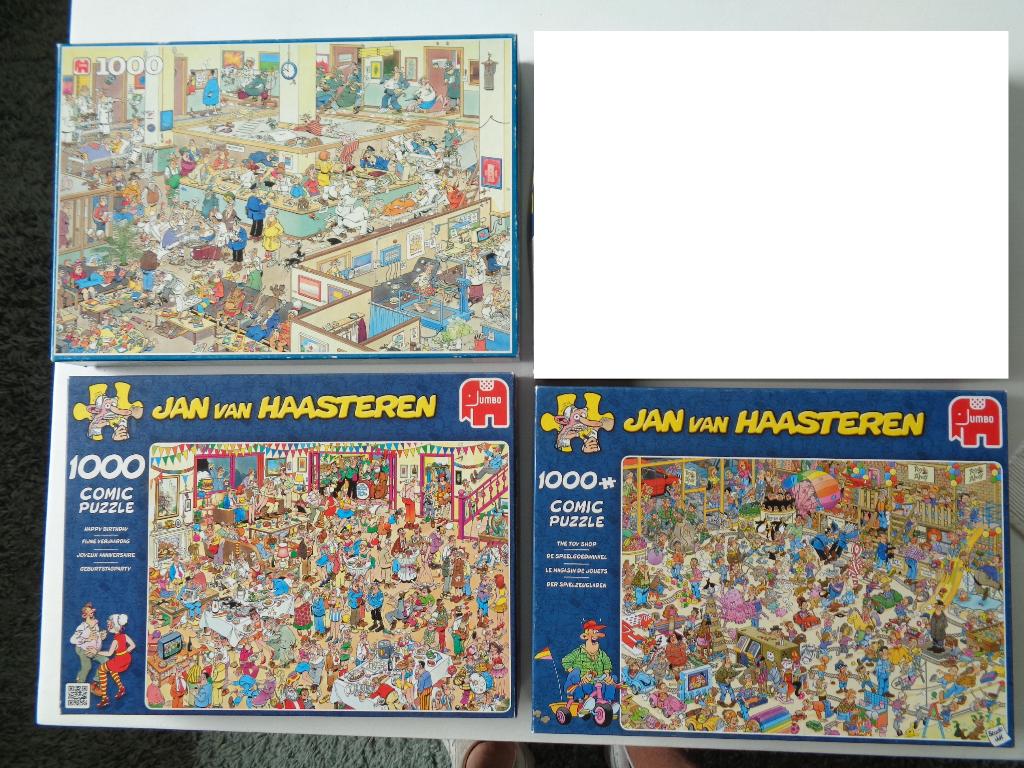 Jan van Haasteren puzzels (3 van 1000 stukjes) deel 3, Ophalen of Verzenden