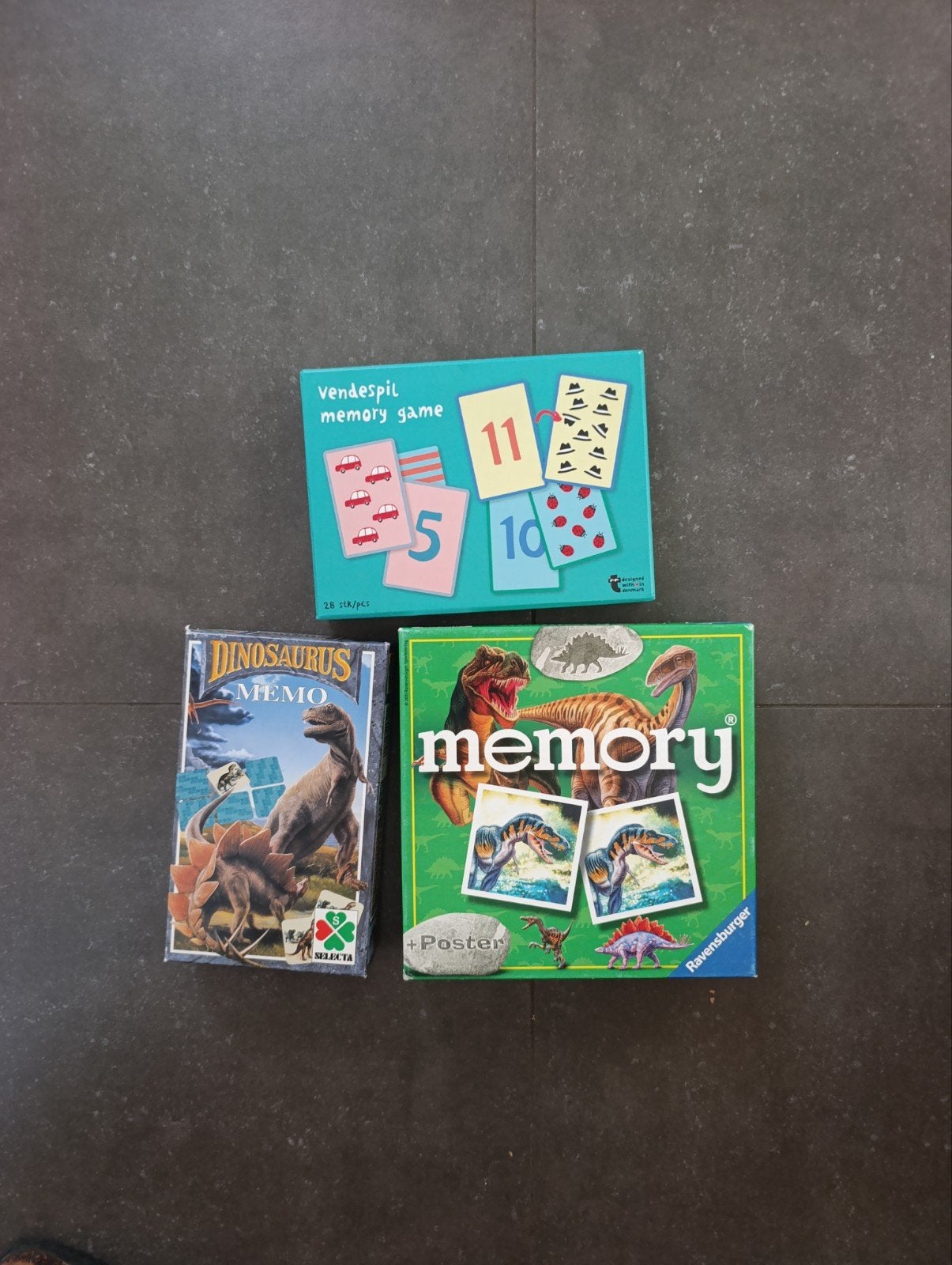 Memo's dino en cijfers, Ophalen