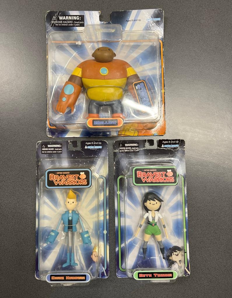 Bravest Warriors 2013 actie-pop figuren - Wallow Chris Beth, Ophalen of Verzenden, Nieuw