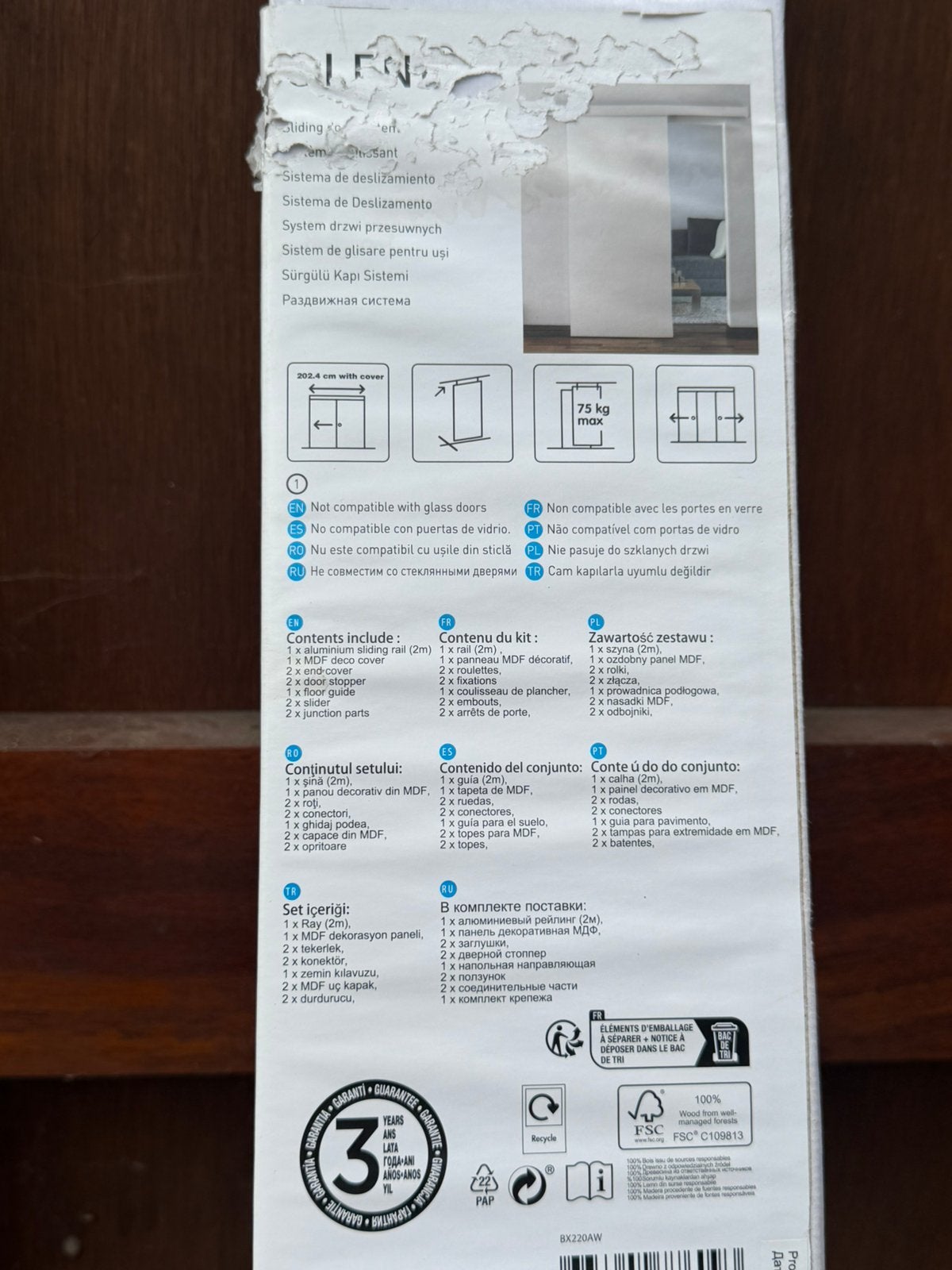 Système de coulisse pour porte coulissante – Neuf, Bricolage & Construction, Enlèvement, Comme neuf