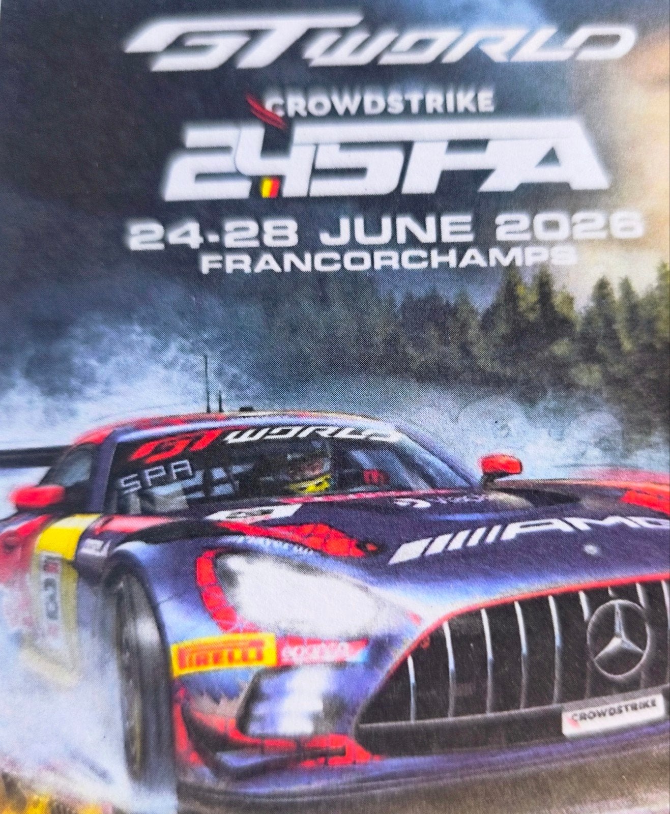 1 place sans parking 24h spa francorchamps