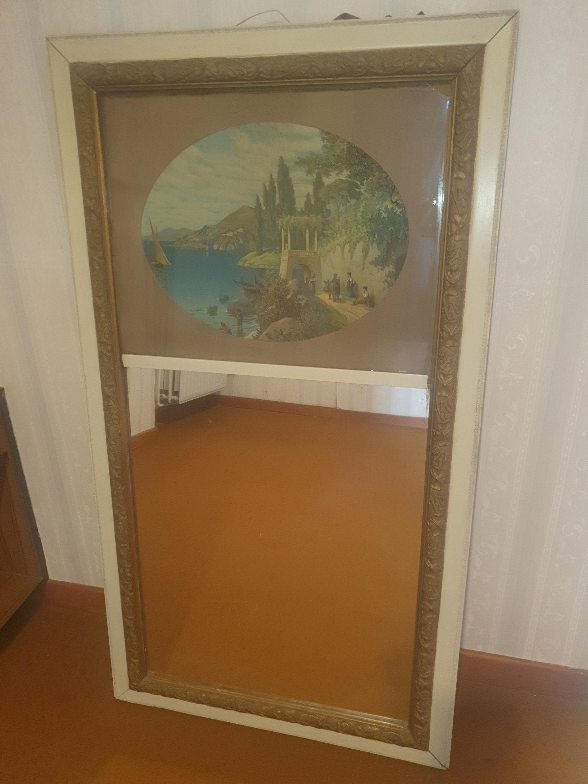 antieke schouwspiegel ,eind 19 de eeuw, Ophalen