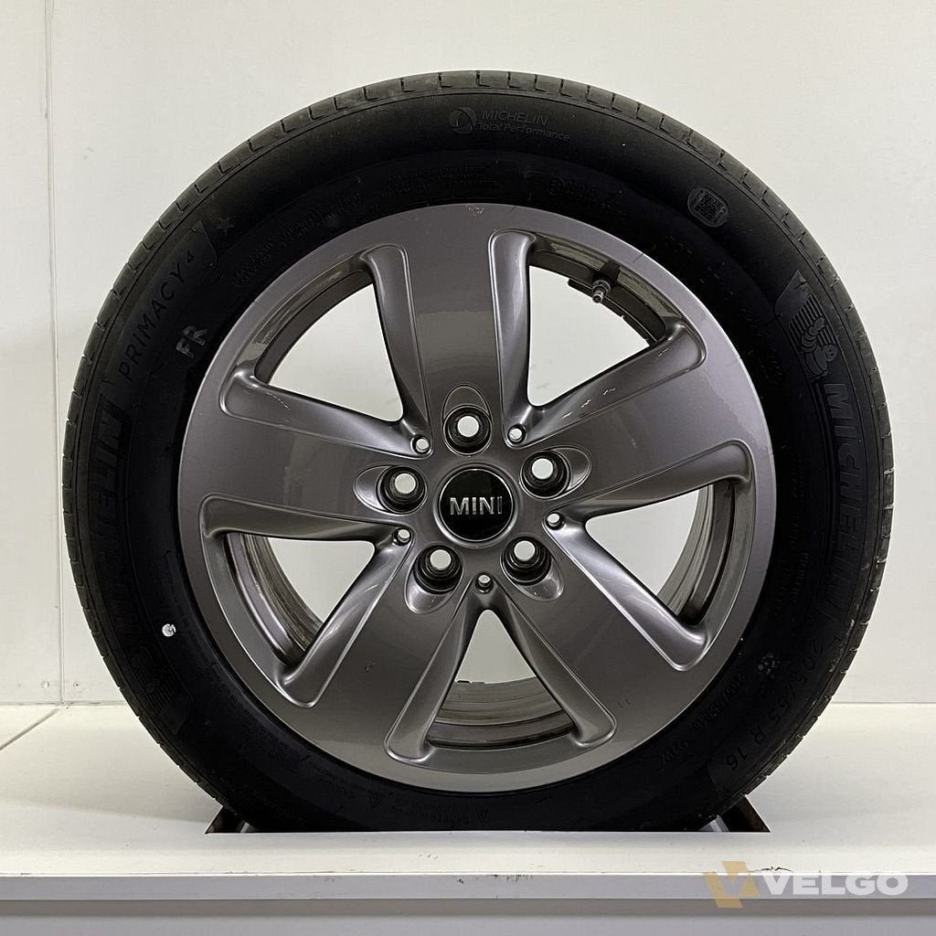 MINI COOPER STYLING 517 SET VELGEN + ZOMER BANDEN 16 INCH, Auto-onderdelen, Gebruikt, -, Banden en Velgen, -
