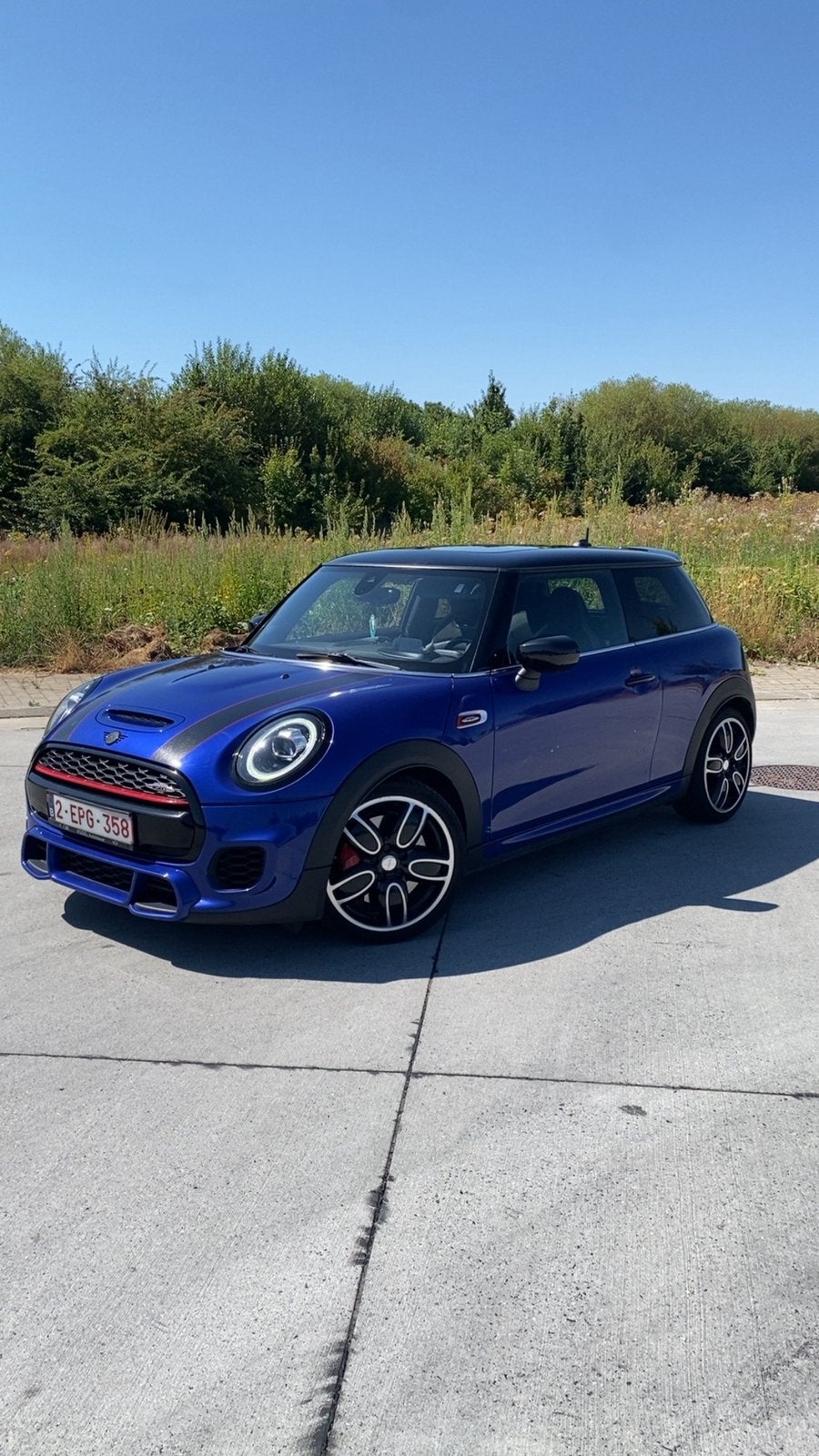 Mini Cooper S JCW 231CH, 4 zetels, 4 cilinders, Blauw, 170 kW