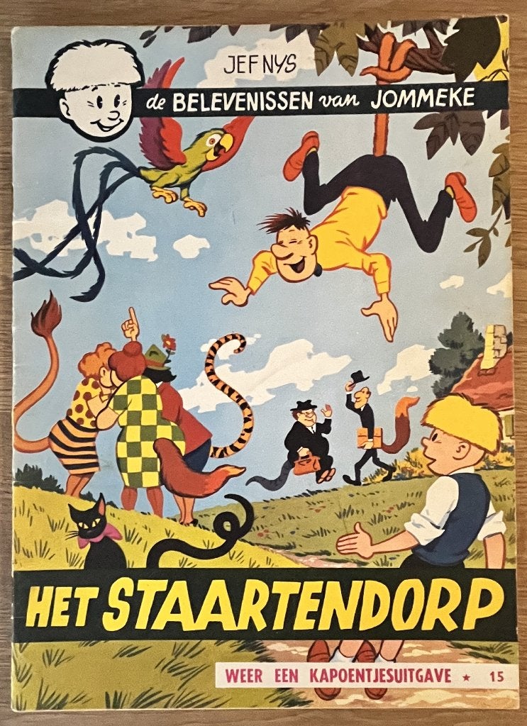 Jommeke - Het staartendorp - 15 (1968) Strip, Eén stripboek, Ophalen of Verzenden, Gelezen