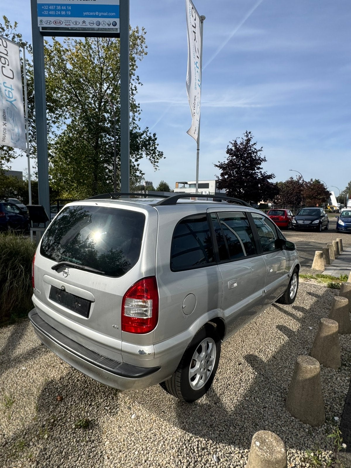 Opel zafira benzine met keuring verkoop en garantie, 4 deurs, Stof, 50 kW, Zwart