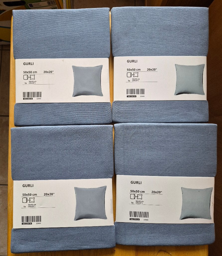 Lot de 4 housses de coussins Ikea – Gurli, Neuf, IKEA, Carré, Enlèvement