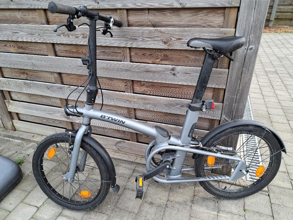 plooifiets decathlon, Gebruikt, Heren, 14 tot 16 inch, Versnellingen